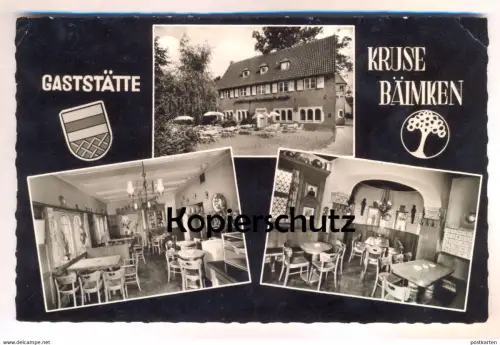 ÄLTERE POSTKARTE MÜNSTER WESTFALEN GASTSTÄTTE KRUSE-BAIMKEN Inh. Volz Dortmunder Kronen Bier Ansichtskarte AK postcard