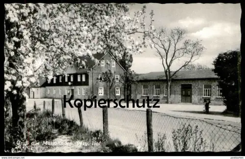 ÄLTERE POSTKARTE MARIALINDEN GASTHOF ZUM BERGISCHEN HOF Inh. Peter Kreuzer Baustoff Grosshandlung Autotransporte Overath