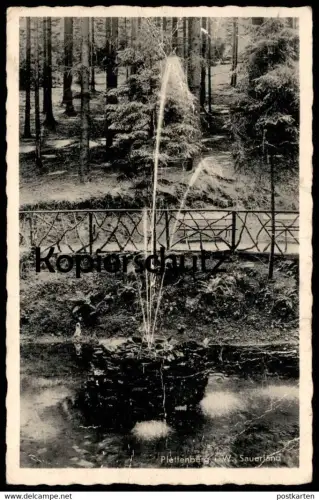 ALTE POSTKARTE PLETTENBERG 1941 BRUNNEN SAUERLAND Springbrunnen Fontaine fountain Ansichtskarte AK cpa postcard