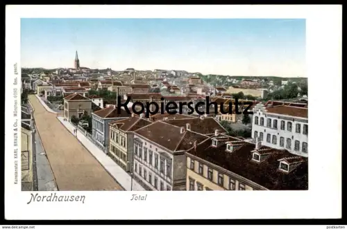 ALTE POSTKARTE NORDHAUSEN TOTAL PANORAMA GESAMTANSICHT Totalansicht Thüringen Ansichtskarte AK cpa postcard