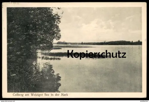 ALTE POSTKARTE COLBERG AM WOLZIGER SEE IN DER MARK Kolberg Heidesee bei Königs Wusterhausen Ansichtskarte cpa postcard