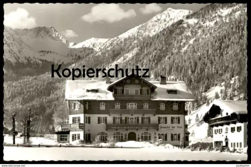 ÄLTERE POSTKARTE GEITAU BAYRISCHZELL POSTGASTHOF ROTE WAND Winter Schnee hiver snow neige cpa postcard AK Ansichtskarte