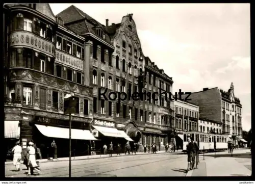 ÄLTERE REPRO POSTKARTE HINDENBURG OBERSCHLESIEN KRONPRINZENSTRASSE STRASSENBAHN TRAM ZABRZE Schlesien polska poland