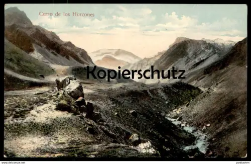 ALTE POSTKARTE CERRO DE LOS HORCONES 1911 ARGENTINA CHILE CORDILLERA DE LOS ANDES Anden Südamerika mountains von Temuco