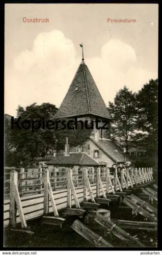 ALTE POSTKARTE PERNICKELTURM OSNABRÜCK 1913 Kinder enfants children Turm tower tour Ansichtskarte AK cpa postcard