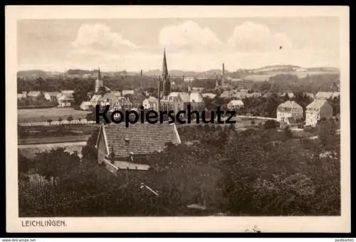 ALTE POSTKARTE LEICHLINGEN RHEINLAND PANORAMA Totalansicht Gesamtansicht Total AK Ansichtskarte cpa postcard