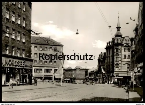 ÄLTERE REPRO POSTKARTE HINDENBURG OBERSCHLESIEN KRONPRINZENSTRASSE ZABRZE NOWAK GORETZKI Schlesien polska postcard cpa