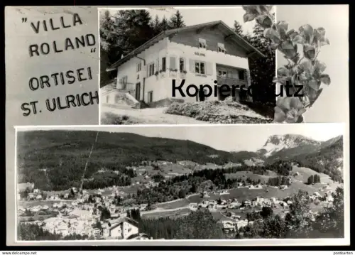 ÄLTERE POSTKARTE ORTISEI ST. ULRICH VILLA ROLAND BOZEN Alto Adige Val Gardena Dolomiti Italia italy cpa postcard AK