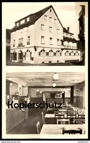 ALTE POSTKARTE HEIDENHEIM BRENZ GASTHOF UND METZGEREI GRÜNER BAUM ZENTRALHEIZUNG BES. MAX JOOSS Ansichtskarte postcard