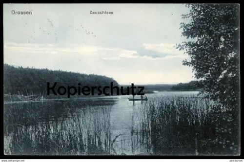 ALTE POSTKARTE DROSSEN ZEUSCHTSEE OSNO LUBUSKIE Czyste Wielki Slubicki Brandenburg Neumark Polska Poland Polen postcard