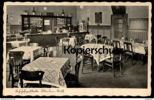 ALTE POSTKARTE ATTENDORN BAHNHOFSGASTSTÄTTE E. SCHWARZENBERGER DORTMUNDER BIER COCA-COLA LEIBNIZ KEKS UNDERBERG Bahnhof