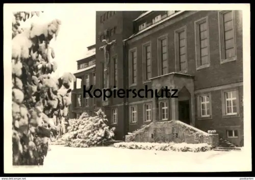 ALTE FOTO POSTKARTE MÜNSTER HILTRUP MUTTERHAUS DER MISSIONSSCHWESTERN IM WINTER Schnee snow neige photo postcard cpa AK