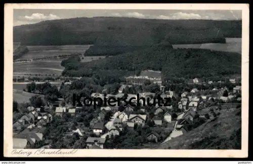 ALTE POSTKARTE OSTWIG SAUERLAND PANORAMA 1940 Feldpost Bahnpost Bestwig bei Arnsberg Ansichtskarte AK postcard cpa