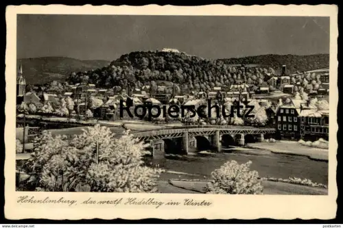 ALTE POSTKARTE HOHENLIMBURG DAS WESTF. HEIDELBERG IM WINTER HAGEN IN WESTFALEN Schnee hiver cpa postcard Ansichtskarte