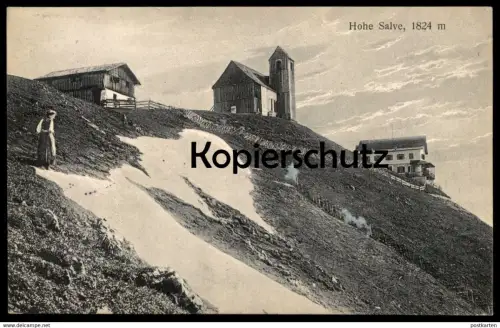 ALTE POSTKARTE HOHE SALVE 1824 M HOPFGARTEN bei Wörgl Kufstein Kitzbühel Kirche church Tirol Austria Österreich Alpen