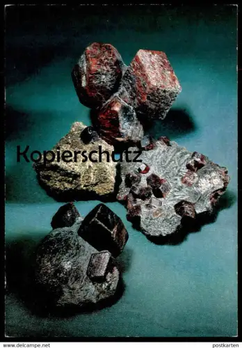 ÄLTERE POSTKARTE EDELSTEINE IN DER MEDIZIN GRANAT FOLGE II SEDA-ILDAMEN Edelstein Stein coated stone gem gemme postcard