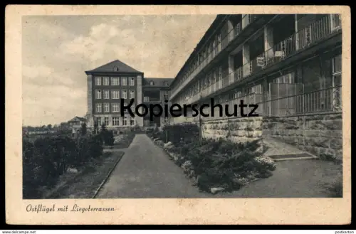 ALTE POSTKARTE MÜNSTER WESTFALEN RESERVELAZARETT STANDORTLAZARETT OSTFLÜGEL MIT LIEGETERRASSEN Lazarett Ansichtskarte AK