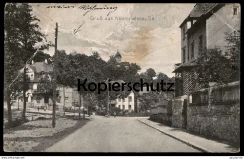 ALTE POSTKARTE GRUSS AUS NIEDERWIESA SACHSEN bei Chemnitz Kind child enfant Ansichtskarte AK postcard cpa