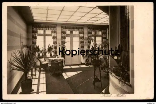 ALTE POSTKARTE MÜNSTER WESTFALEN HOTEL-HALLE HOTEL RESTAURANT KÜPPER-FECHTRUP MARIENPLATZ Ansichtskarte postcard cpa AK