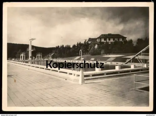 ALTE POSTKARTE WINTERBERG KURHAUS SCHWIMMBAD SAUERLAND Freibad swimming pool Bad bath piscine postcard AK Ansichtskarte