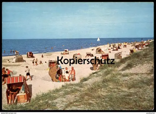 ÄLTERE POSTKARTE HEIDKOPPEL OSTSEE STRAND BEI WISCH-HEIDKATE SCHÖNBERG beach plage Strandkorb postcard AK Ansichtskarte
