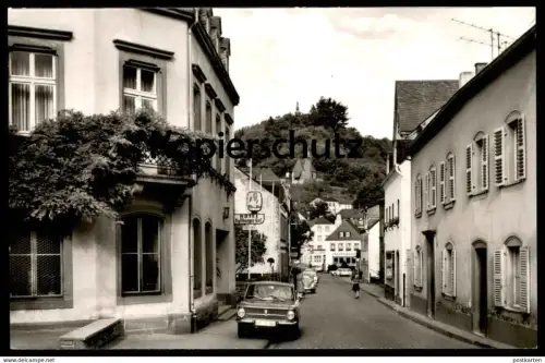 ÄLTERE POSTKARTE LUFT- UND KNEIPPKURORT KYLLBURG EIFEL HOTEL KYLLBURGER HOF SPARKASSE AUTO NSU-PRINZ BITBURGER PILS AK
