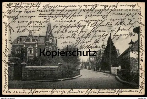 ALTE POSTKARTE EMSDETTEN MÜNSTERSTRASSE 1922 Ansichtskarte cpa postcard AK