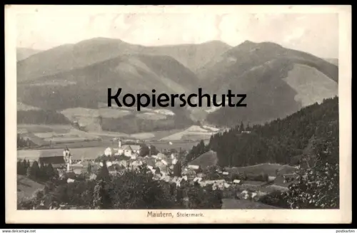 ALTE POSTKARTE MAUTERN STEIERMARK 1911 PANORAMA Österreich Austria Autriche Ansichtskarte AK cpa postcard