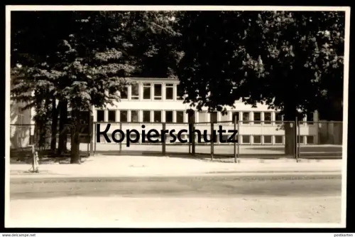 ALTE POSTKARTE EVANGELISCHES AUFBAUGYMNASIUM HILDEN EINWEIHUNG DES SCHULGEBÄUDES 27.06.1959 Gymnasium Schule school AK
