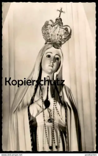 ÄLTERE POSTKARTE ERZDIÖZESE KÖLN DIE BOTSCHAFT VON FATIMA IM MARIANISCHEN JAHR 1954 holy cpa postcard AK Ansichtskarte