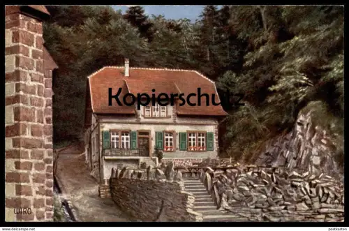 ALTE POSTKARTE PILGERHAUS MARIA DUSENBACH AUBERGE DU PÉLERINAGE RIBEAUVILLÉ WIRO - WIEDEMANN'S KÜNSTLERKARTE AK postcard