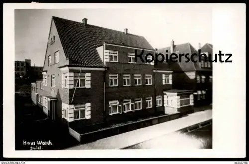ÄLTERE POSTKARTE INSEL JUIST HAUS WORCH 1950 Nordsee North Sea mer cpa postcard AK Ansichtskarte