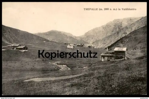 ALTE POSTKARTE TREPALLE IN VALDIDENTRO LIVIGNIO SONDRIO cpa postcard AK Ansichtskarte