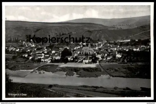 ALTE POSTKARTE WILTINGEN AN DER SAAR PANORAMA Gesamtansicht Totalansicht Konz cpa postcard Ansichtskarte AK