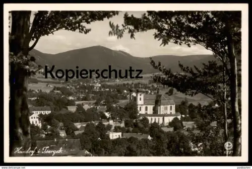 ALTE POSTKARTE HAINDORF IM ISERGEBIRGE AUSBLICK VOM NUSSSTEIN HEJNICE bei Glatz Reichenberg cpa postcard Ansichtskarte