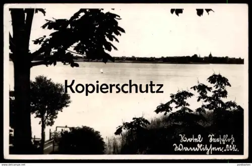 ALTE POSTKARTE HOTEL SEESCHLOSS WANDLITZSEE MARK BRANDENBURG WANDLITZ 1937 Ansichtskarte AK cpa postcard