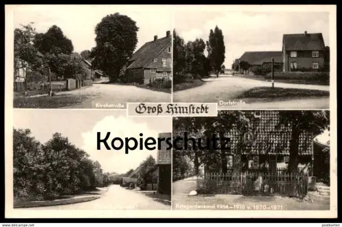 ALTE POSTKARTE GROSS HIMSTEDT DORFSTRASSE KIRCHSTRASSE 1943 SÖHLDE Stempel Hoheneggelsen cpa Ansichtskarte AK postcard
