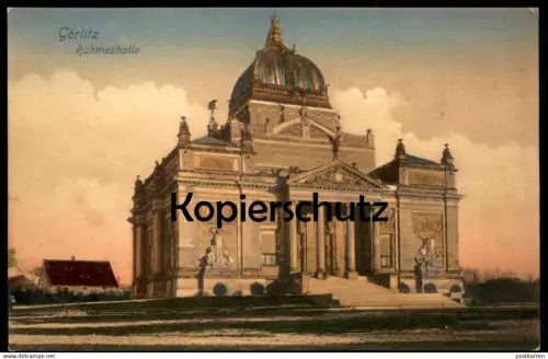 ALTE POSTKARTE GÖRLITZ RUHMESHALLE Zgorzelec Zhorjelc cpa postcard AK Ansichtskarte