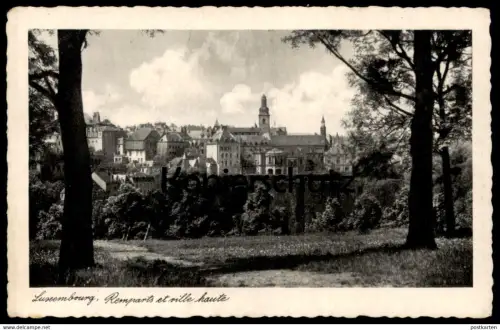 ALTE POSTKARTE LUXEMBOURG REMPARTS ET VILLE HAUTE Luxemburg AK Ansichtskarte cpa postcard