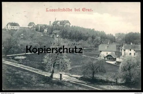 ALTE POSTKARTE LASSNITZHÖHE BEI GRAZ 1908 STEIERMARK Austria Autriche Österreich postcard cpa AK Ansichtskarte