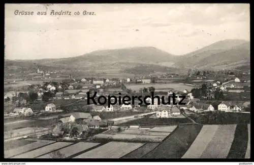 ALTE POSTKARTE GRÜSSE AUS ANDRITZ OB GRAZ 1912 Austria Autriche Österreich postcard cpa AK Ansichtskarte