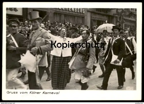 ALTE POSTKARTE GRUSS VOM KÖLNER KARNEVAL KÖLN ROSENMONTAG CARNEVAL carnaval carnival Clown bouffon Cöln cpa AK