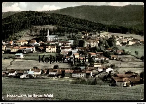 ÄLTERE POSTKARTE HOHENWARTH IM BAYERISCHEN WALD rückseitig Stempel Gasthof Paul Mühlbauer Gasthof cpa Ansichtskarte AK