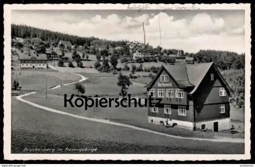 ALTE POSTKARTE BRÜCKENBERG IM RIESENGEBIRGE HAUS BUCHENECK SCHLESIEN Karpacz Gorny Karkonosze Krkonose Polska postcard
