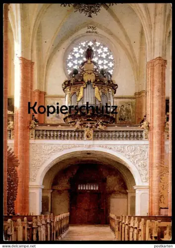 POSTKARTE NEUBERG AN DER MÜRZ STIFTSKIRCHE ORGEL MIT ROSETTE 1327 Rundorgel Barock eglise orgue organ cpa Steiermark