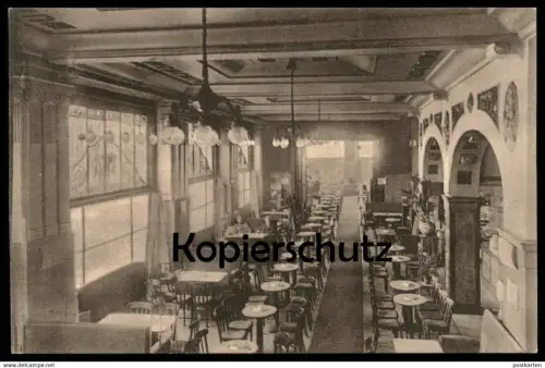 ALTE POSTKARTE MÜNSTER CAFÉ WAGNER INH. WILH. HOFMEISTER Feldpost Täglich Künstler-Konzert cpa postcard AK Anischtskarte