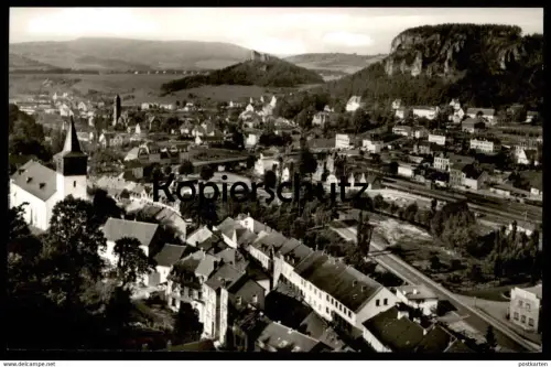 ÄLTERE POSTKARTE BLICK AUF GEROLSTEIN EIFEL PANORAMA Bahnhof station gare AK Ansichtskarte cpa postcard