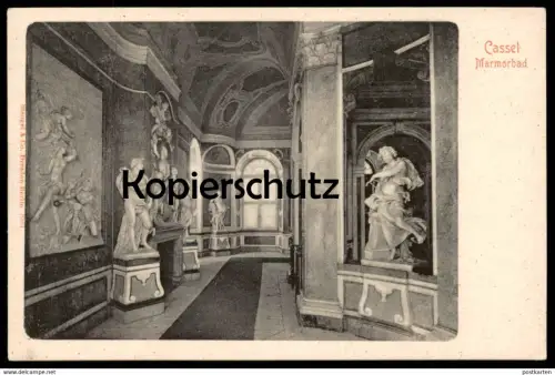 ALTE POSTKARTE CASSEL MARMORBAD Erotik Skulptur Skulpturen erotic sculpture eroticism bath Kassel postcard Ansichtskarte