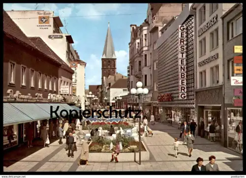ÄLTERE POSTKARTE HAMM WESTSTRASSE AGFA FOTO PARFÜMERIE GERSTENBERG FLEUROP NÜRNBERGER VERSICHERUNGEN cpa postcard AK