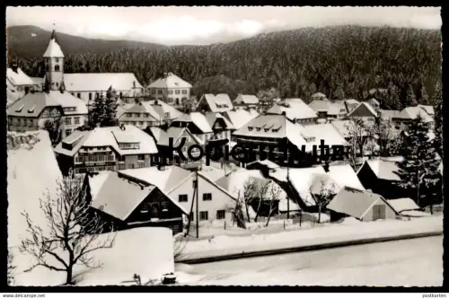 ÄLTERE POSTKARTE ALTGLASHÜTTEN KURHAUS HIRSCHEN WINTER SCHNEE SCHWARZWALD Feldberg snow black forest Altglashuetten cpa